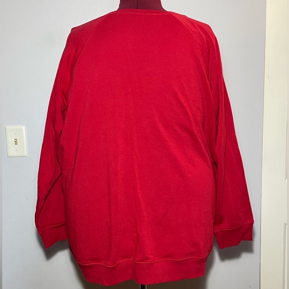 Torrid Red “Naughty & Nice” Sequin Detail Sweatshirt - Picture 3 of 10